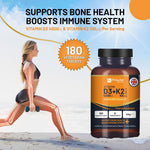 Prowise Vitamin D3 4000IU & K2 MK7 100μg Vegetarian 180 Tablets